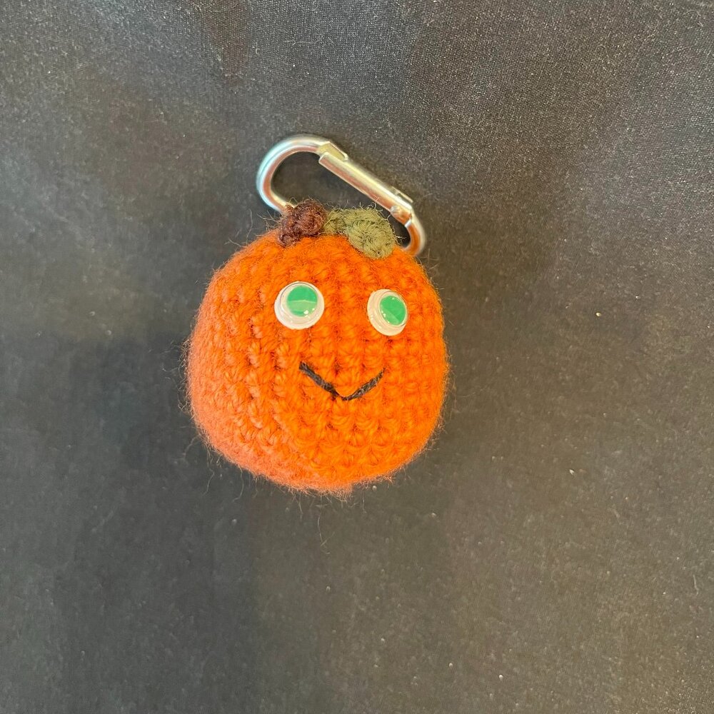 NWT Hand-Crocheted Orange Key Chain
